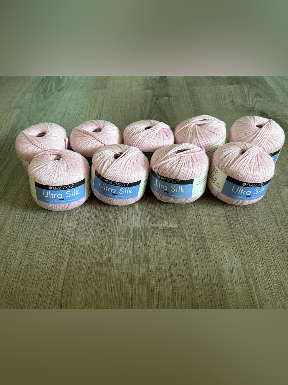 Berroco Ultra Silk Yarn Skeins - Pale Pink 9 skeins